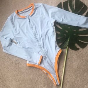 US 6 - High cut Rash Guard/ Long Sleeve Swimsuit